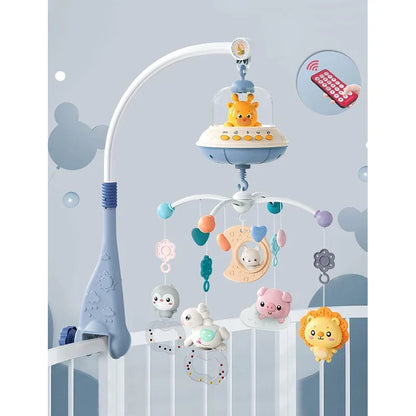 Musical Baby Crib Mobile with Lights Music Projection for Infants Remote Control Toy