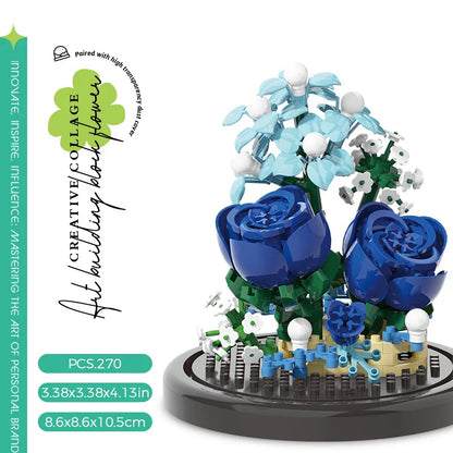 Creative Building Block Flower Display