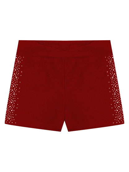 Girls Rhinestones Dance Shorts (Age 4-16 YRS)