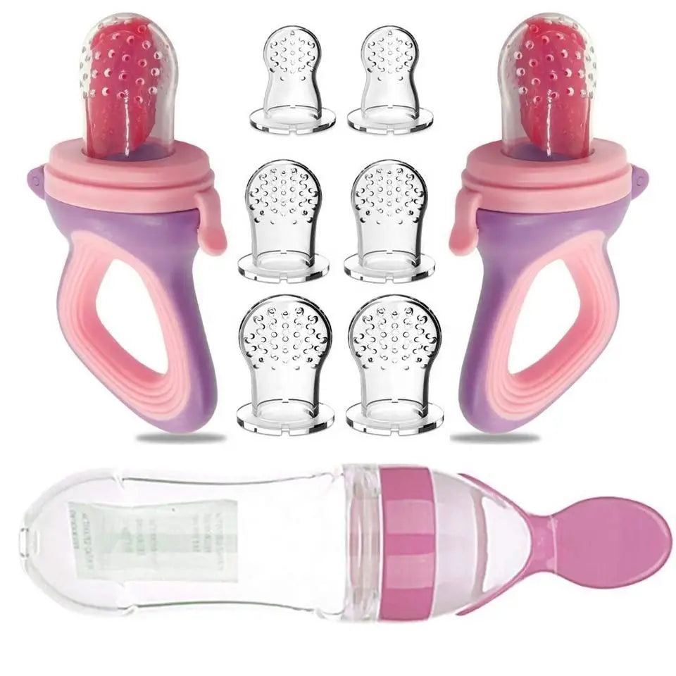 Silicone Fresh Food Feeders: Pink