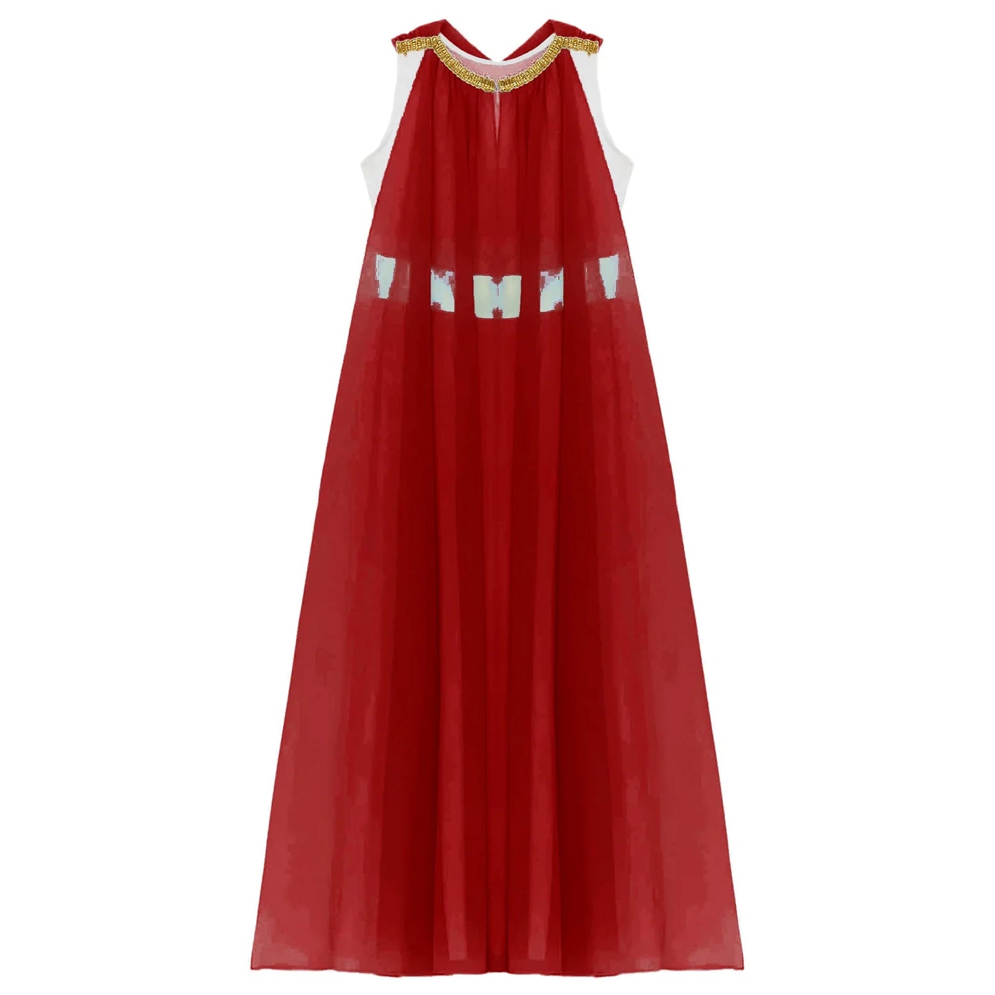 Girls Roman Grecian Athena Split Costume Dress (Age 6-16 YRS)