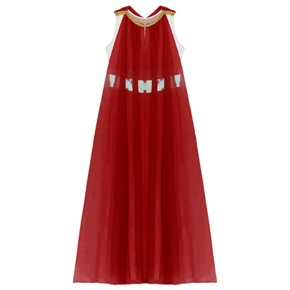Girls Roman Grecian Athena Split Costume Dress (Age 6-16 YRS)