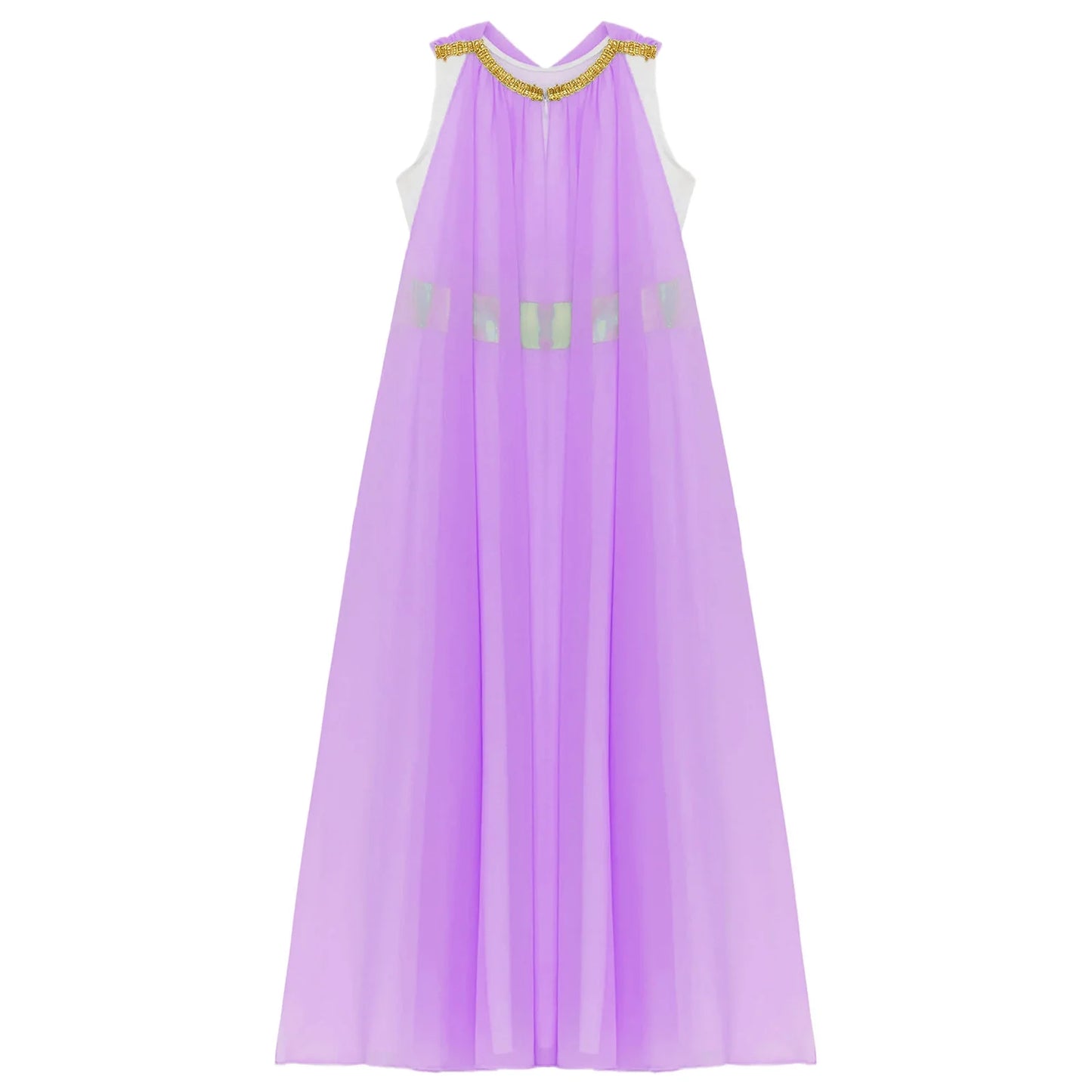 Girls Roman Grecian Athena Split Costume Dress (Age 6-16 YRS)