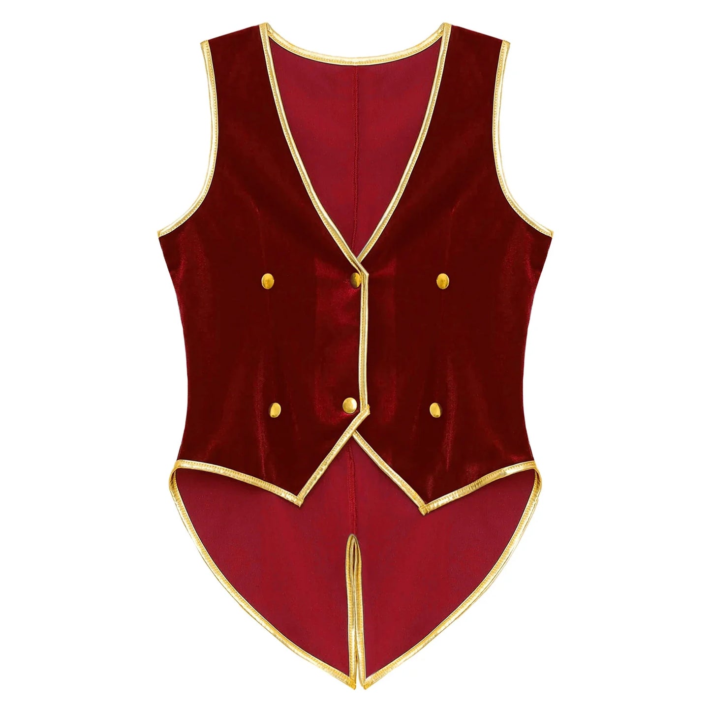 Boys Medieval Renaissance Tailcoat Vest Costume (Age 6-16YRS)