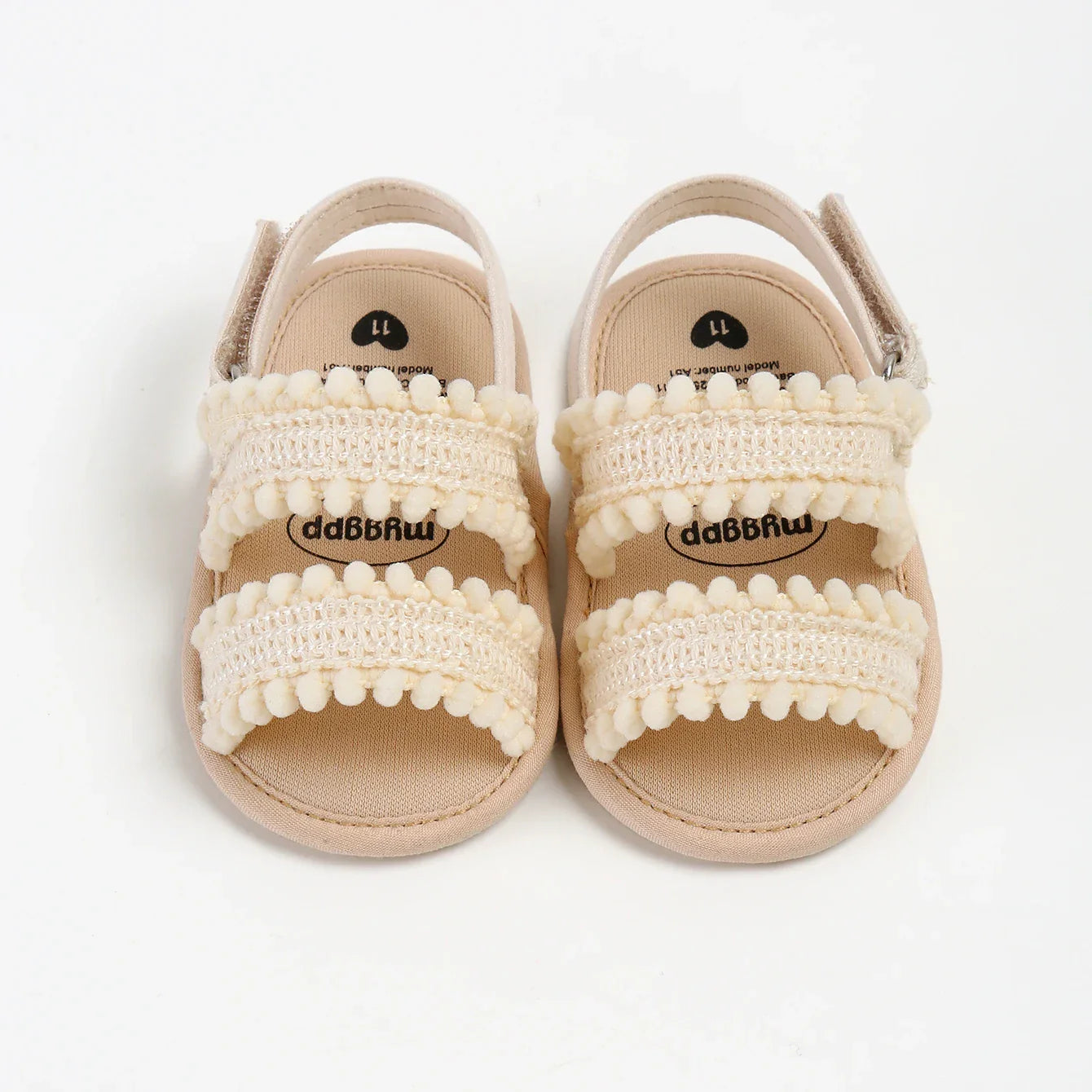 Baby Girl's Open Toes Sandals (Newborn-18M) Beige