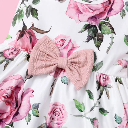 Baby/Toddler Floral Print Dress & Cardigan Set (Age 6M-3YRS)