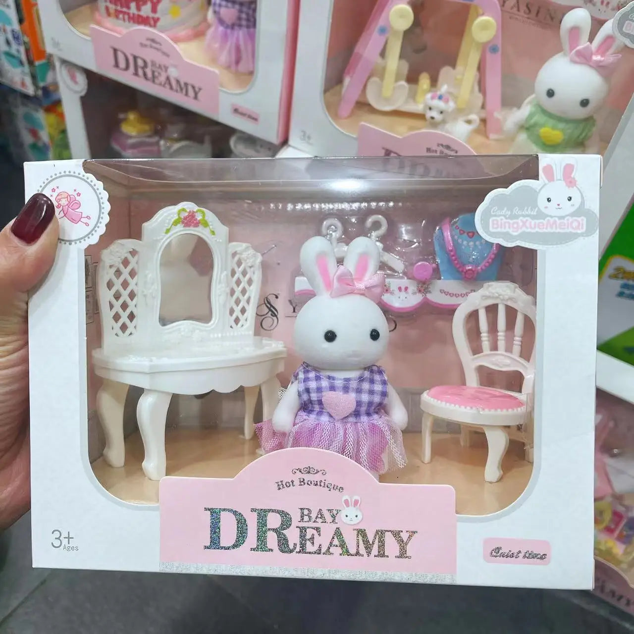 Little Rabbit Dresser Scene Playset – Simulation Modelling Toy