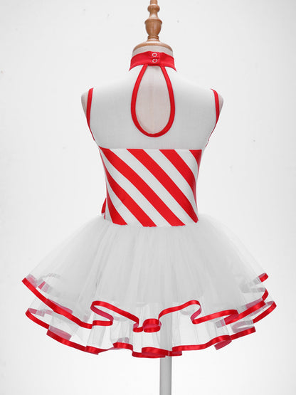 Girls Ballerina Fairy Prom Leotard Dress (Age 4-14 YRS)