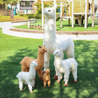 Large Alpaca Plush Stuffed Doll Llama Toy - 38-80CM
