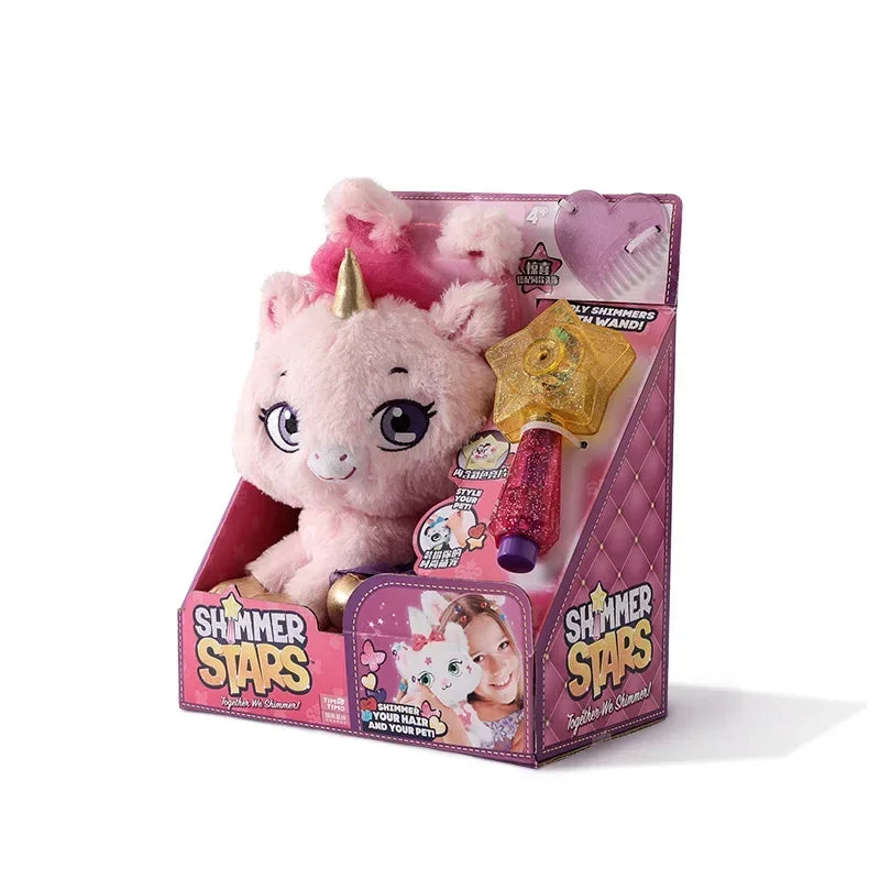 Shimmer Stars Plush Cat Stuffed Toy