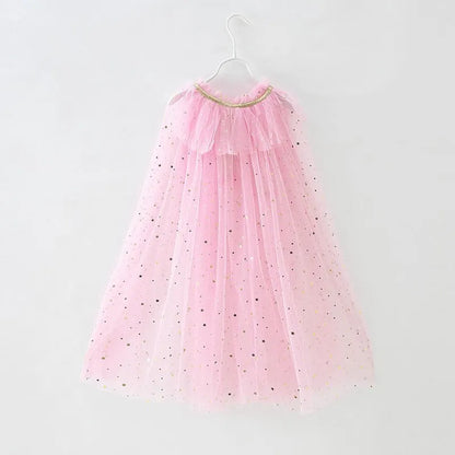 Girls Princess Sequin Dress Up Cape (24M-12 YRS)
