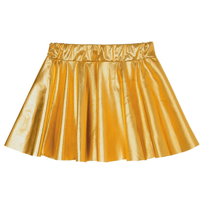Girls Metallic Pleated Skirt (Age 2-16 YRS)