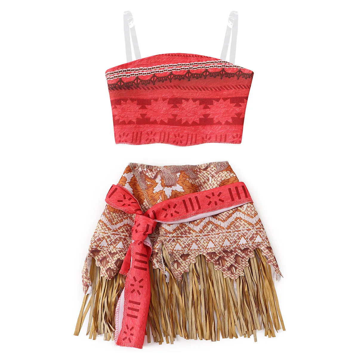 Girls Moana Two Pieces Costume (Age 3-14YRS)