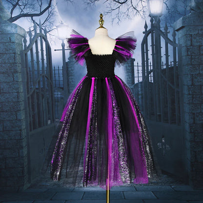 Girls Witch Dress & Accessories Costume (Age 2-13YRS)