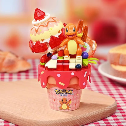 Pokémon Ice Cream Cone Building Block Toys Pikachu Jigglypuff Eevee