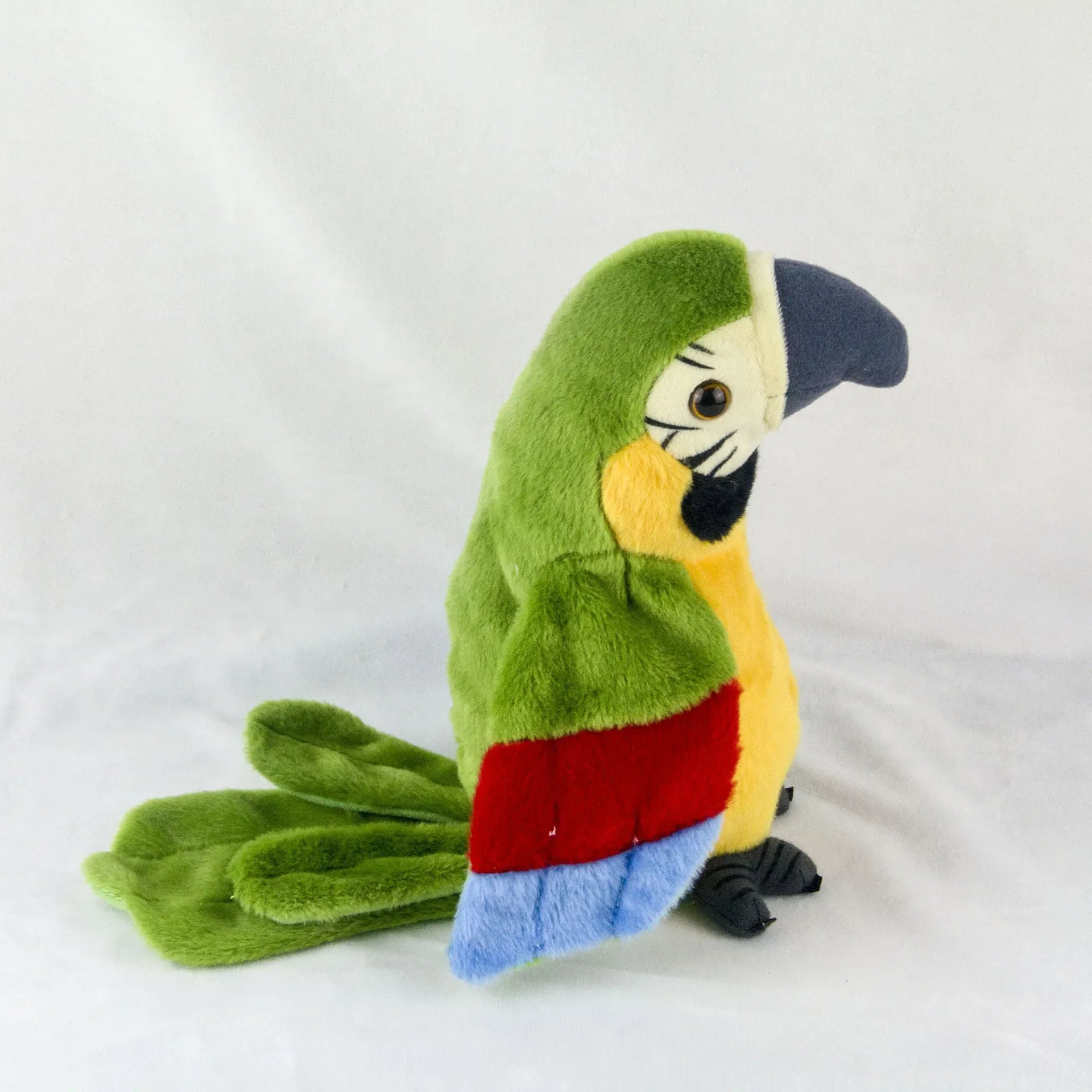 Talking Parrot Toy Mimicry Pet Speaking Plush Toy Green