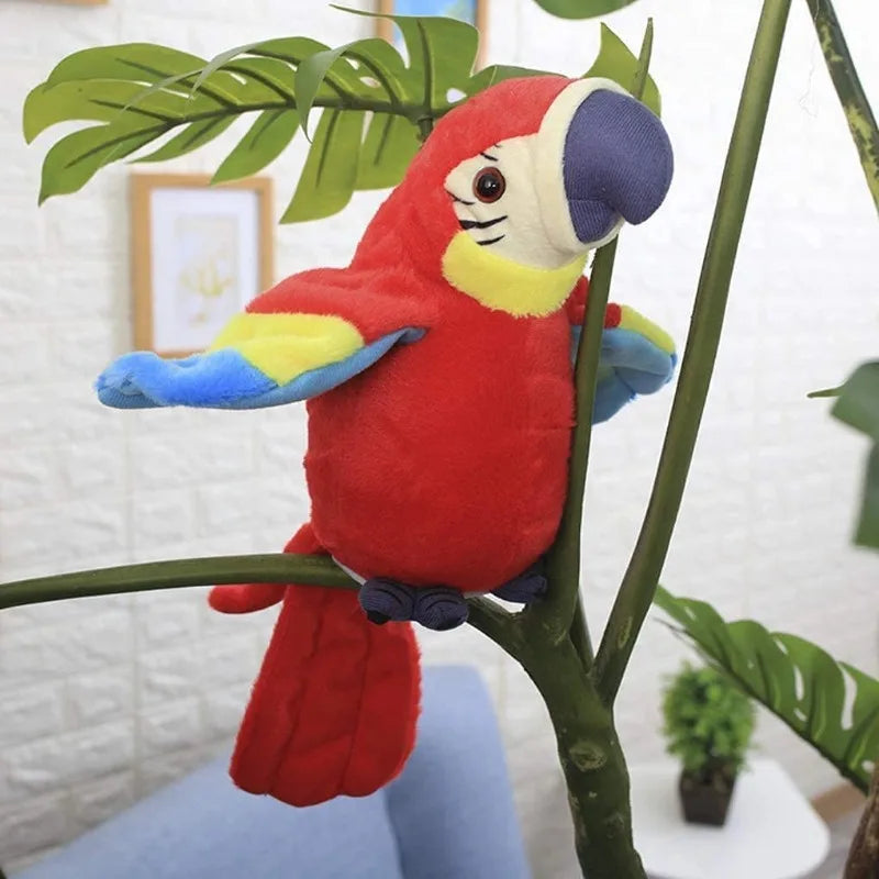 Talking Parrot Toy Mimicry Pet Speaking Plush Toy