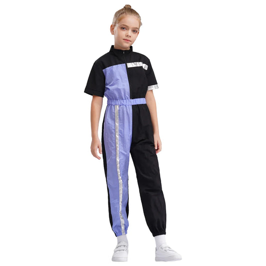 Girls Color Block Jumpsuit (6-16 YRS)
