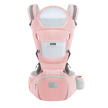 Ergonomic Baby Carrier Backpack Hipseat Carrier Pink