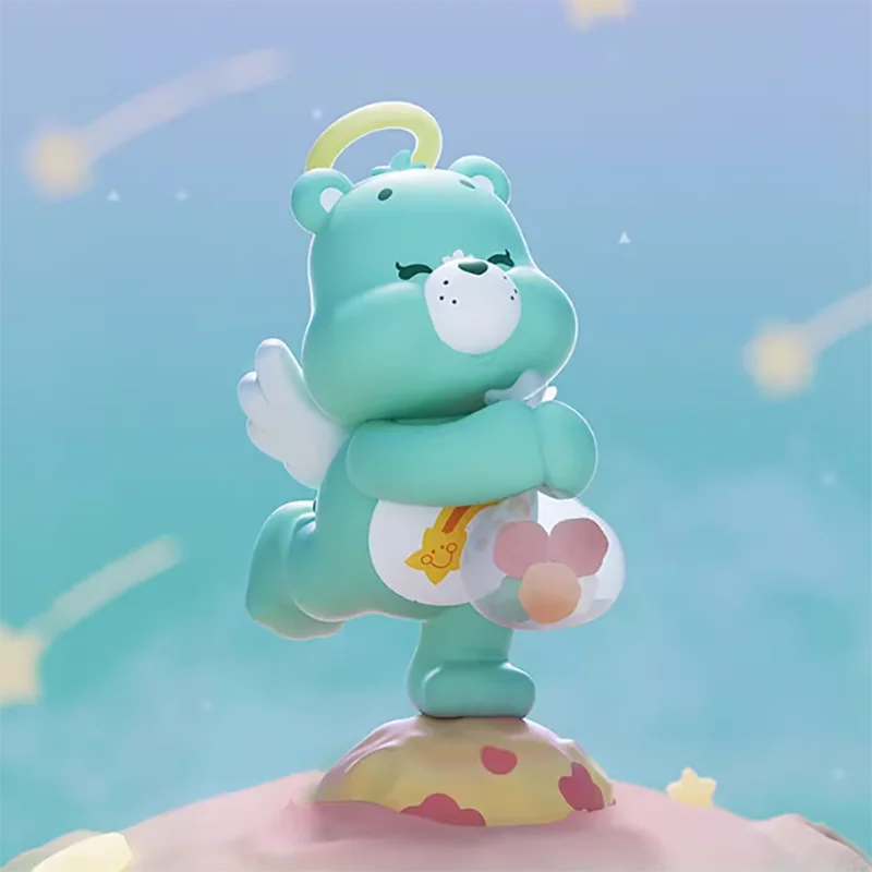 MINISO Care Bears Healing Planet Series Blind Box Mystery Box Caixa Sorpresa Girls Anime Figures Cute Model Birthday Gift Wish Bear