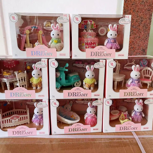 Little Rabbit Dresser Scene Playset – Simulation Modelling Toy