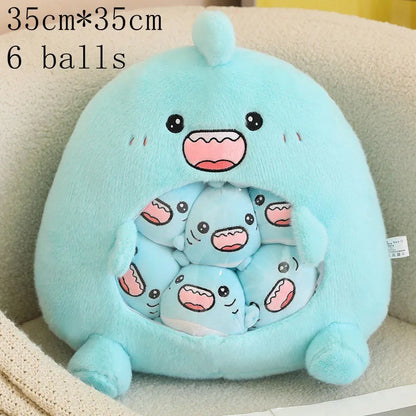 Plush Panda Koala Capybara Pudding Bag Stuffed Toy 35-50cm