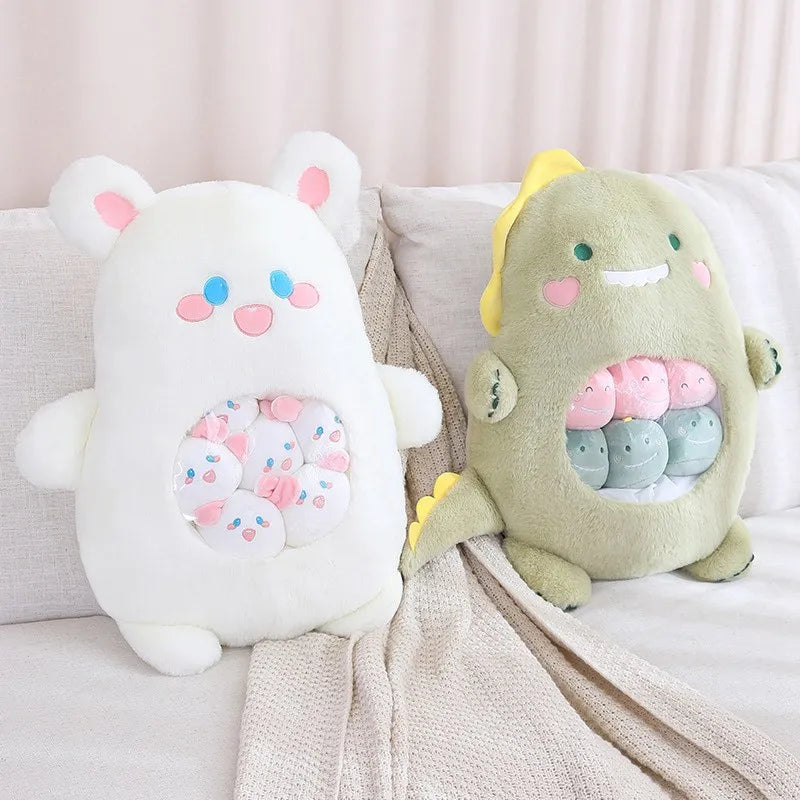 Plush Panda Koala Capybara Pudding Bag Stuffed Toy 35-50cm