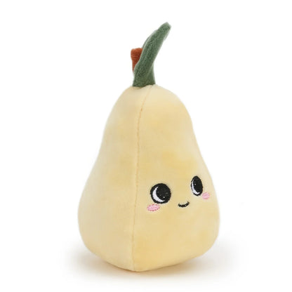 10CM Yellow Pear Plush Fruit And Vegetable Garden Series Yellow Pearl Stuffed Comfort Toys