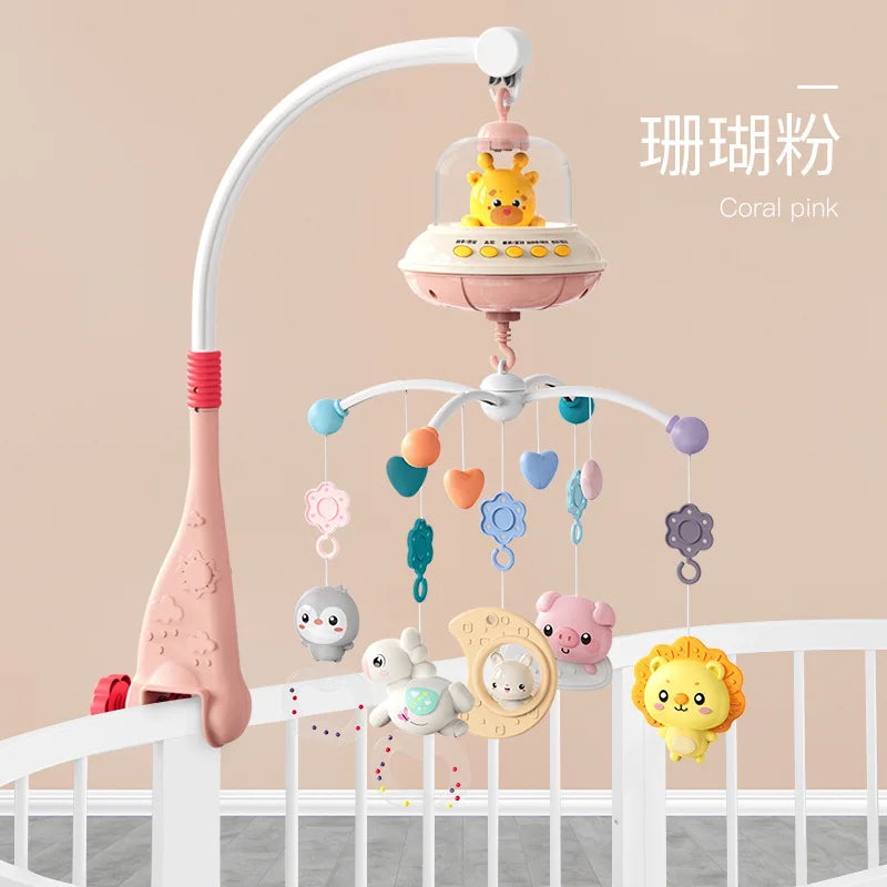 Musical Baby Crib Mobile with Lights Music Projection for Infants Remote Control Toy