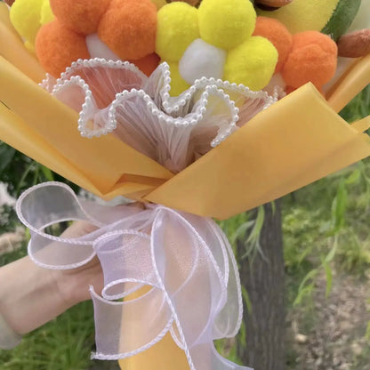 Plush Bubble Tea Avocado Flower Gift Bouquet