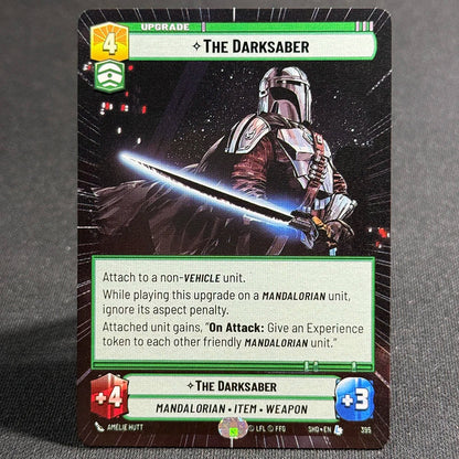 Star Wars Unlimited Proxy Card Set – Red Command Series | Boba Fett, Bodhi Rook, DJ Tech, Aggression & Barrage | Casual Play & Display The Darksaber(395)