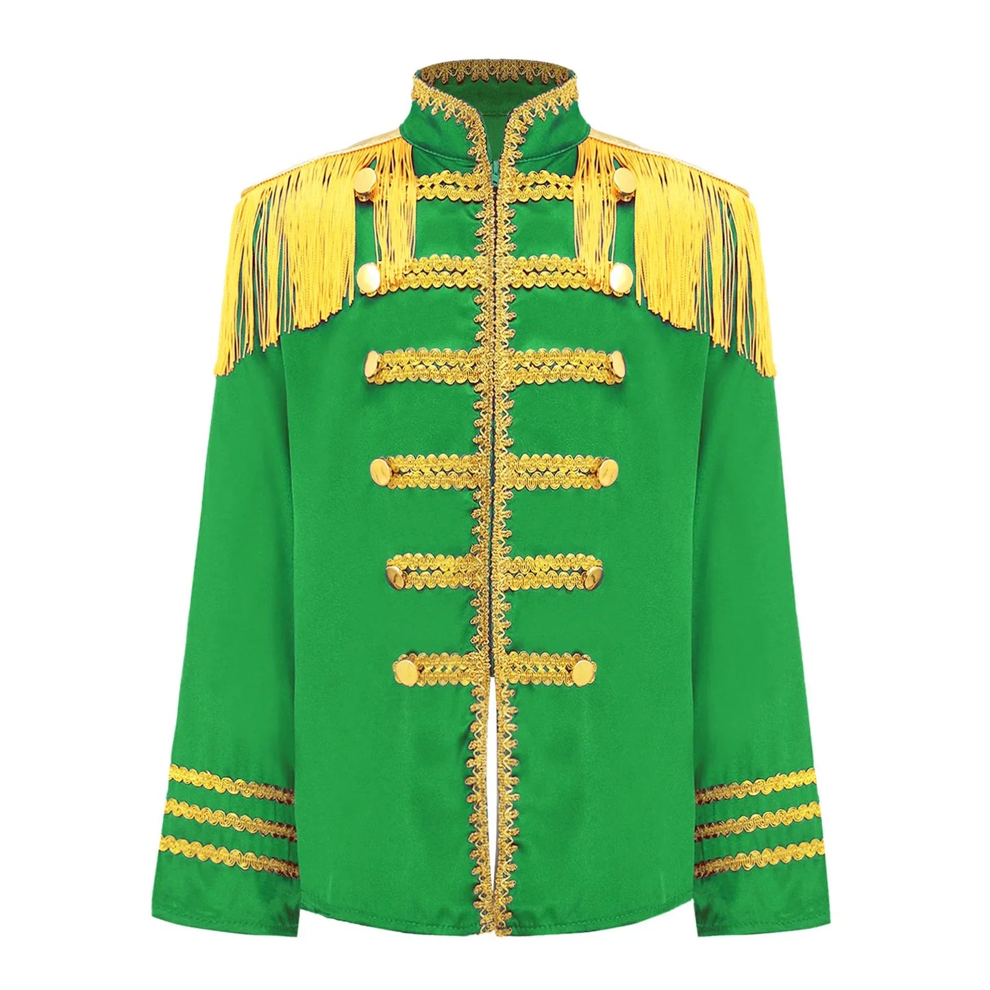 Girls 60s Retro Band Musician Costume Tassel Jacket (Age 6-16 YRS)