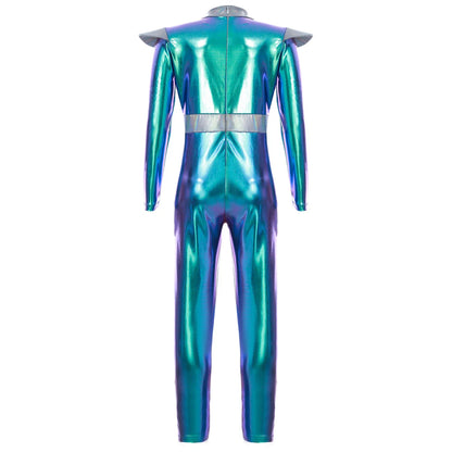 Girls Alien Robot Costume Jumpsuit (Age 6-16 YRS)