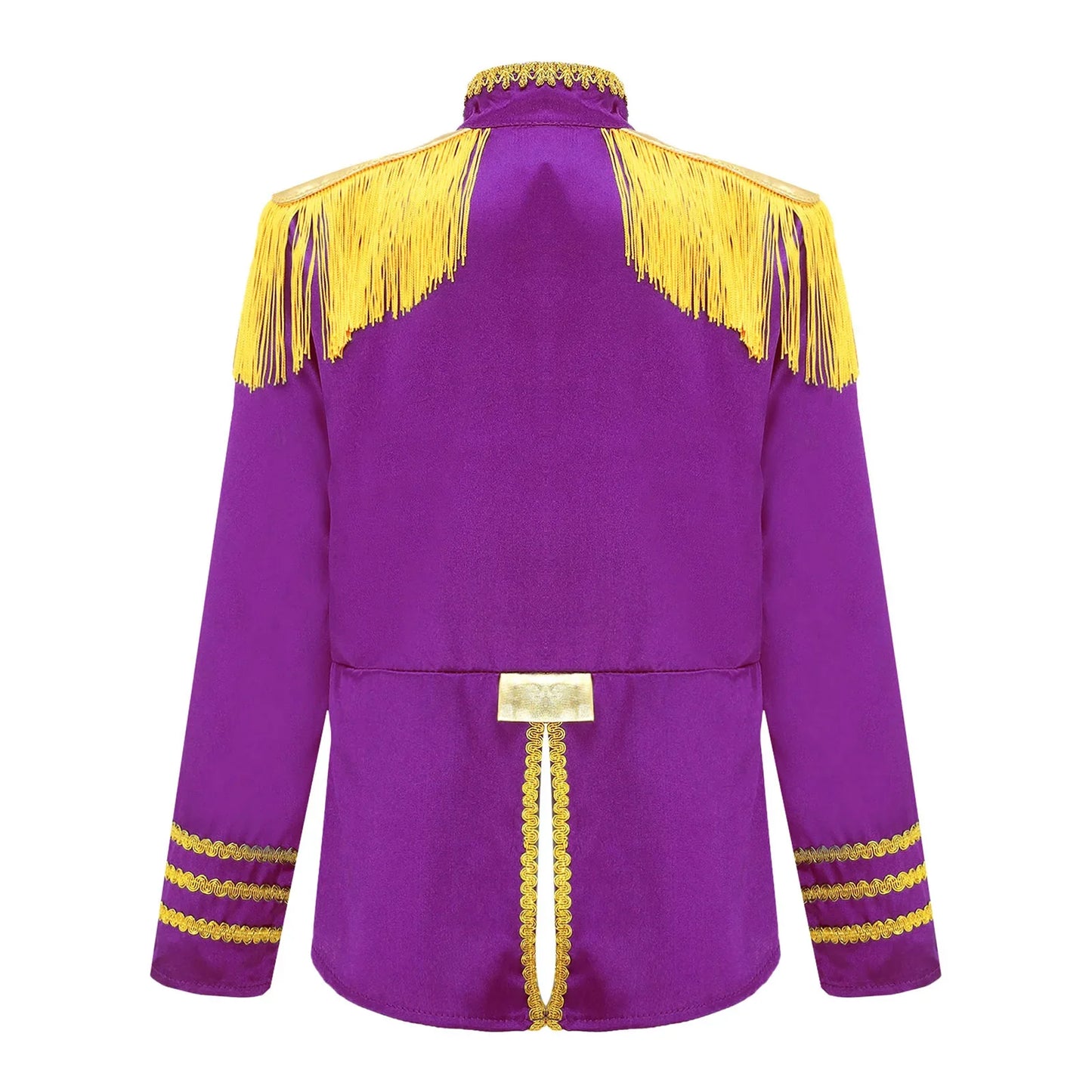 Girls 60s Retro Band Musician Costume Tassel Jacket (Age 6-16 YRS)