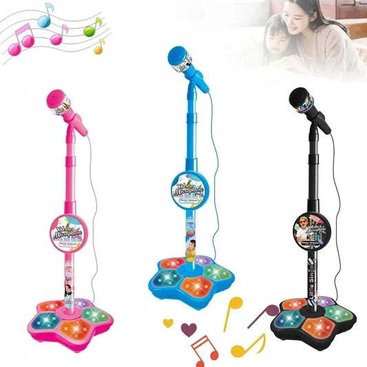 Kids Rocking-Roll Microphone with Stand Toy