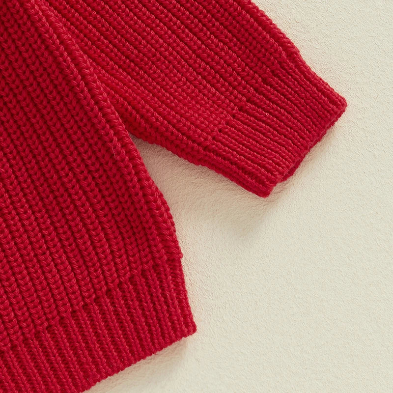 Baby/Toddler Christmas “Mini” Ribbed Jumper (Age Newborn-4YRS)