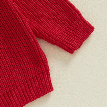 Baby/Toddler Christmas “Mini” Ribbed Jumper (Age Newborn-4YRS)