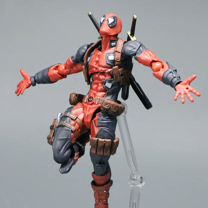 Deadpool 2.0 Grey Action Figure Movable Joints Toy