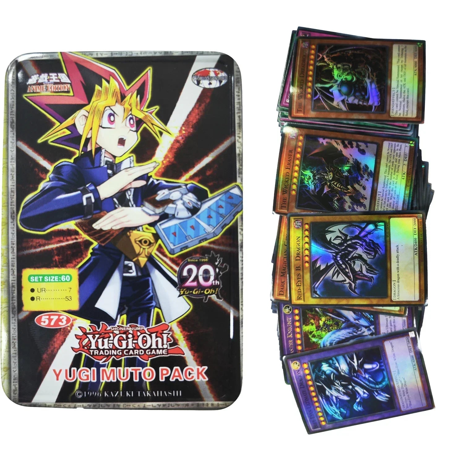 Yu-Gi-Oh! Exodia Pack – English Holographic Duel Card Set with Golden White Dragon & Tin Box | Collector’s Edition