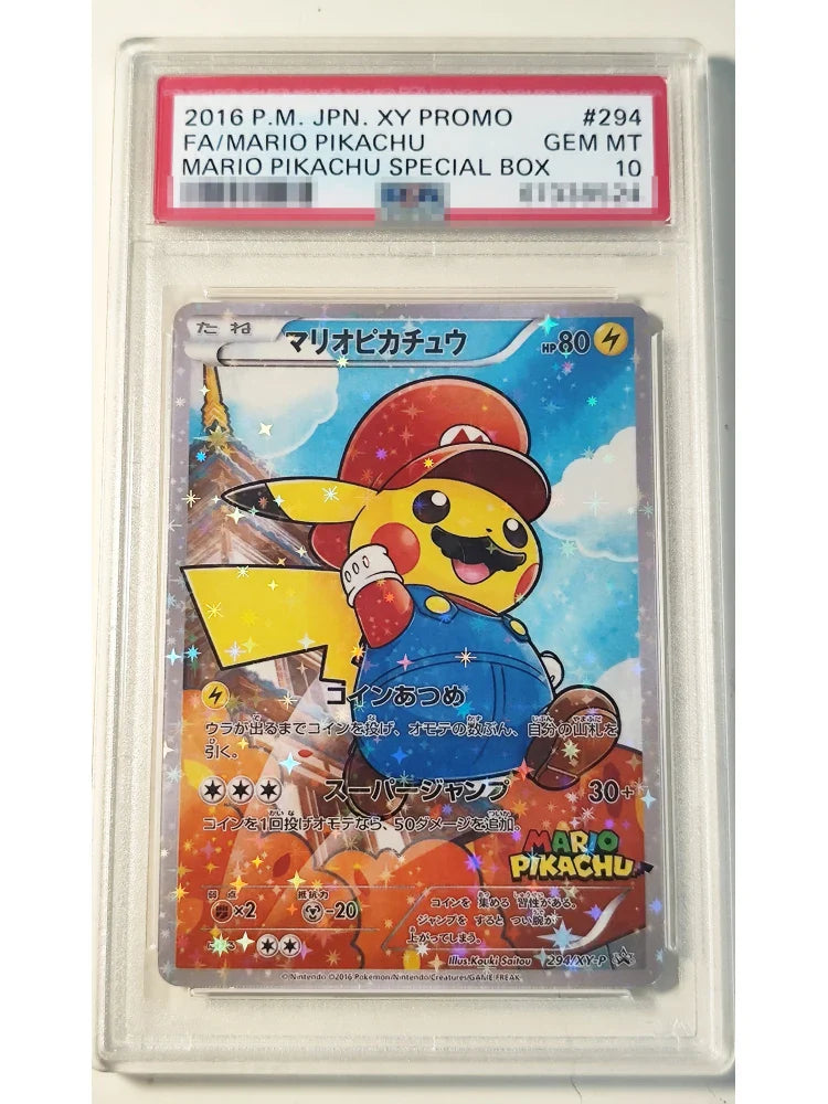 DIY Pokemon PTCG Cosplay P10 Rating Card Pinka 9PCS/Set Anime Peripheral Game Collection Card Holiday Gift