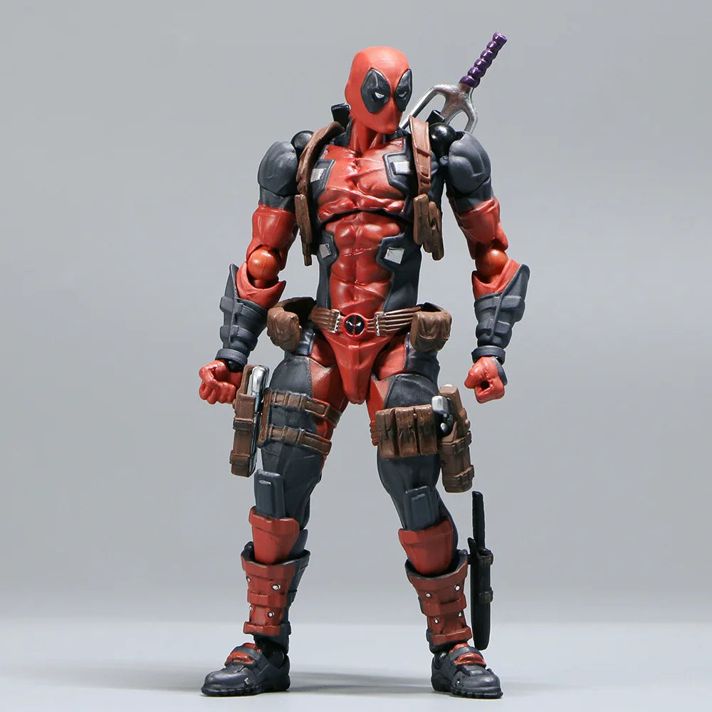 Deadpool 2.0 Grey Action Figure Movable Joints Toy