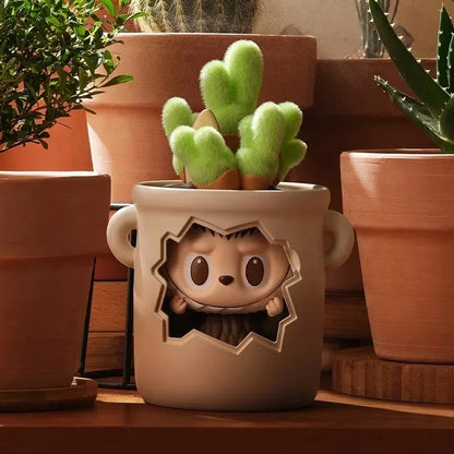 POP MART THE MONSTERS Almost Hidden Series Blind Box Toys Kawaii Anime Action Figure Caixa Caja Surprise Mystery Box Dolls Girls Flower Pot