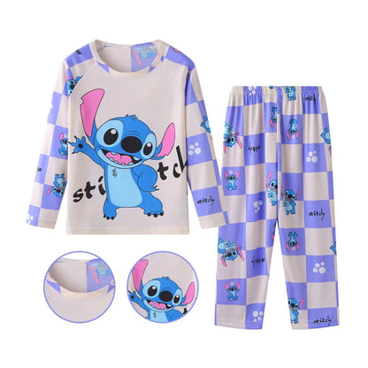 Kids Stitch Pyjamas (3-12 YRS) Purple