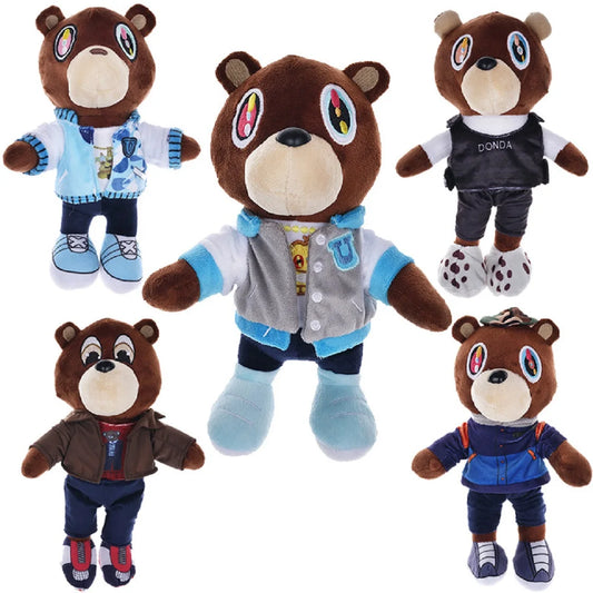 Plush Kanye Dropout Teddy Bear Stuffed Toy 25-28cm