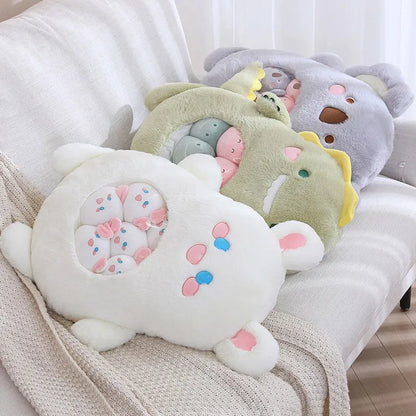 Plush Panda Koala Capybara Pudding Bag Stuffed Toy 35-50cm