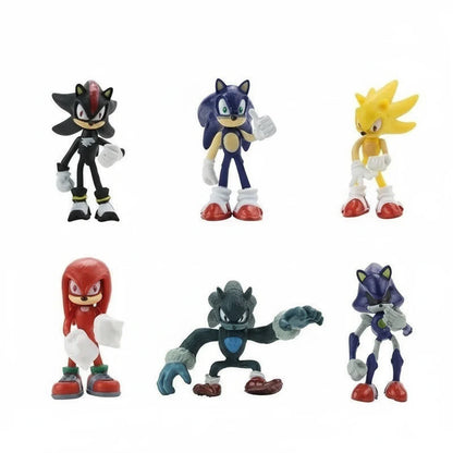 6‑Piece Sonic Character PVC Figure Set | Sonic, Shadow, Tails & Friends | Anime Action Model Toys 03