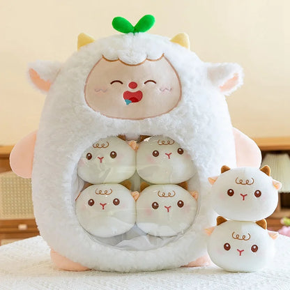 Plush Panda Koala Capybara Pudding Bag Stuffed Toy 35-50cm