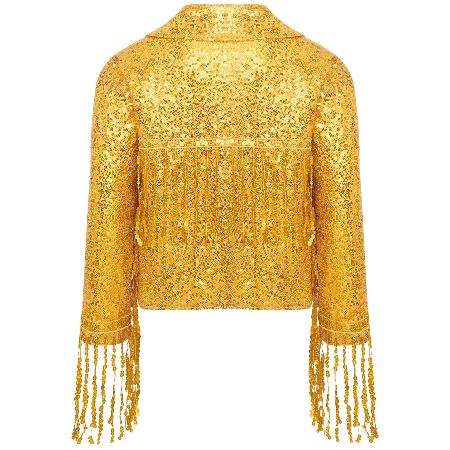 Girls Sparkly Sequin Tassel Jacket (Age 6-14YRS)