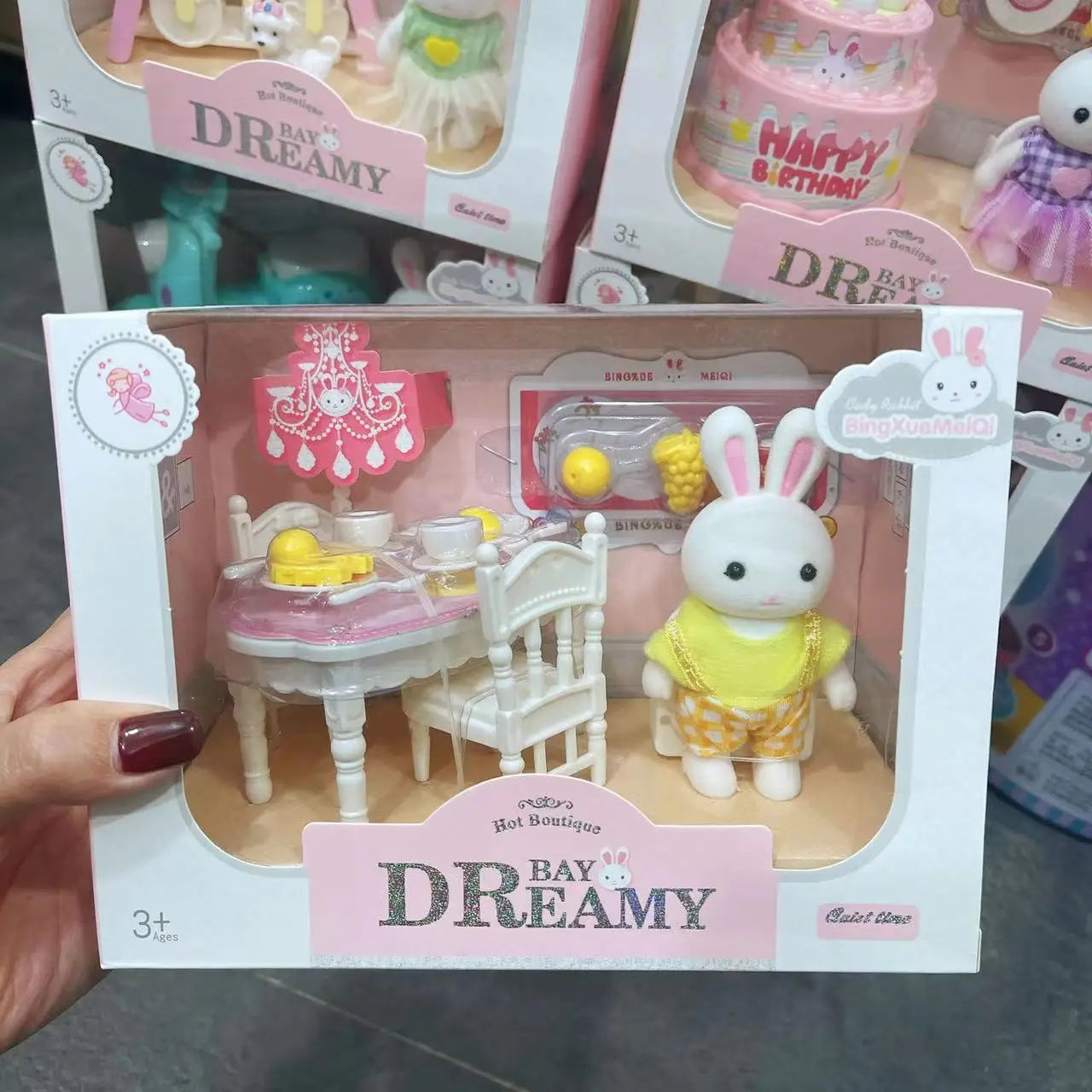 Little Rabbit Dresser Scene Playset – Simulation Modelling Toy