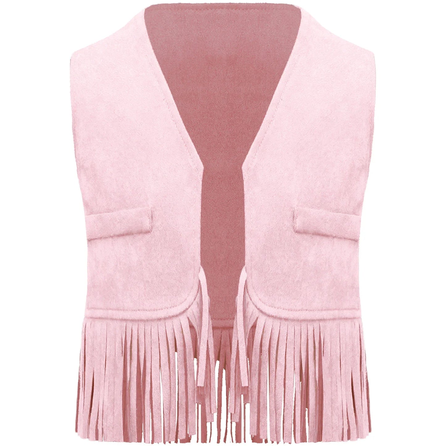 Baby Boys/Girls Western Cowboy Suede Tassels Vest (Age Newborn-24M)